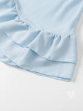 Indie Ruffled Bell Sleeve Mini Dress [ESPOUNF3]