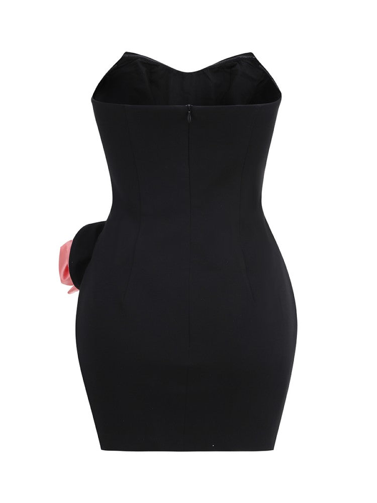 Ingrid Strapless Floral Mini Dress [05USCNTB]