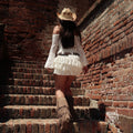 Jadore Off Shoulder Lace Mini Dress [ALLEQLPB]