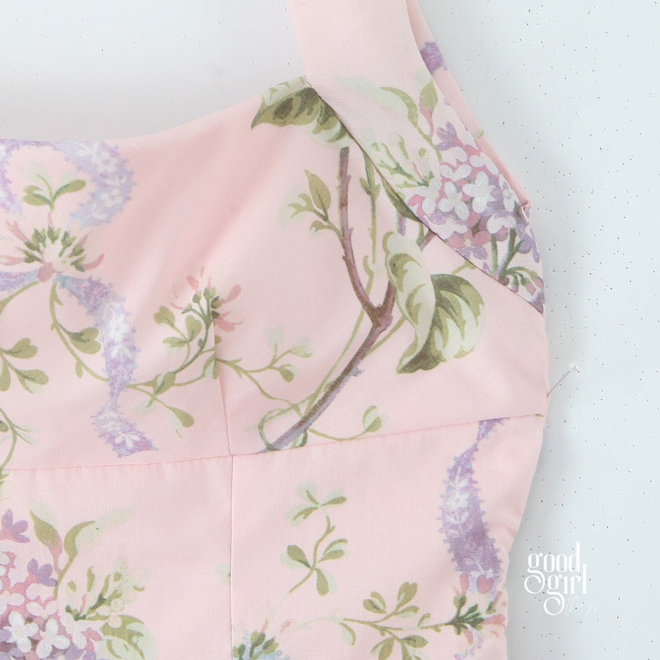 Janey Floral Halter Midi Dress [9KJIIAGM]