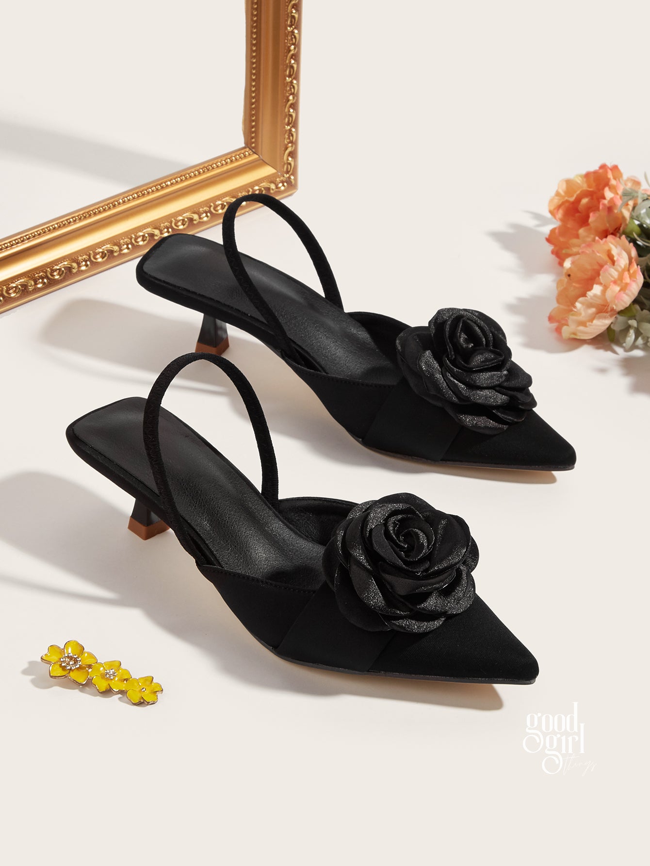 Jaxon Floral Stiletto Sandals [UJ22OE8J]