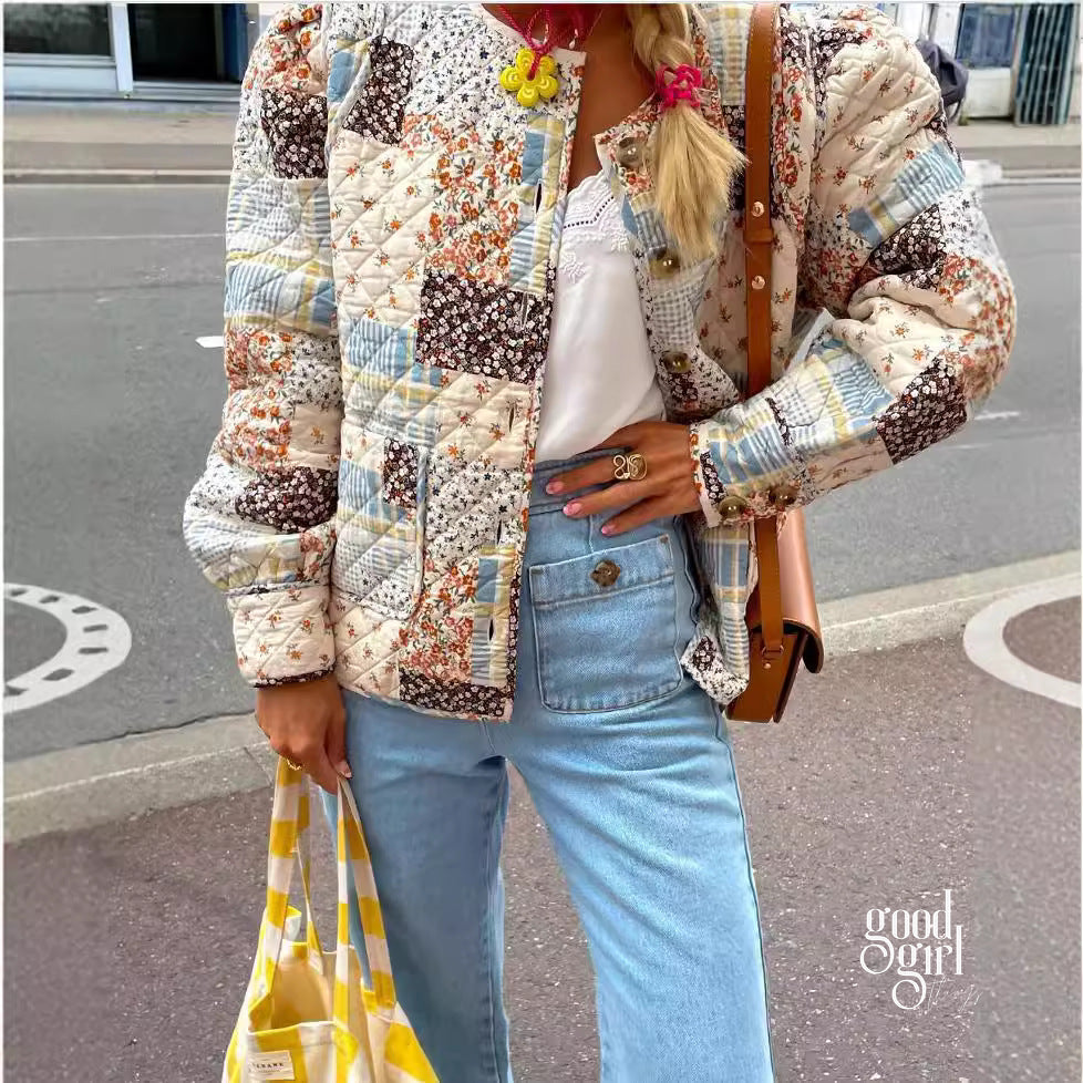 Jayce Floral Quilted Jacket [KC05DS8Q]
