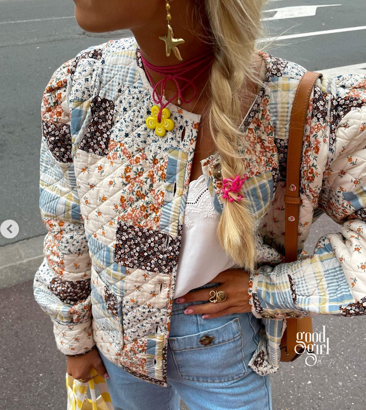 Jayce Floral Quilted Jacket [ER6D5YM9]
