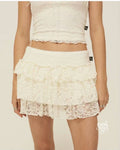 Jayne Tiered Lace Mini Skirt [LH3TOM7L]