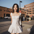 Jhene Embroidered Square Neck Dress [WBDEW9P9]
