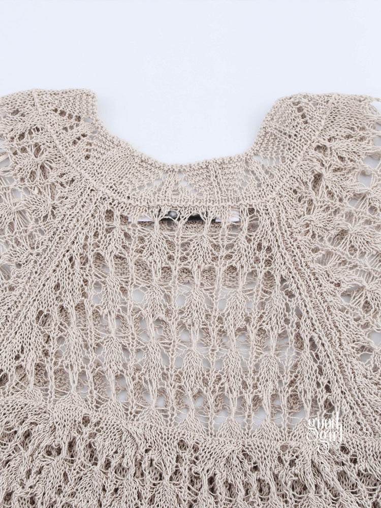 Joi Layered Mesh Knit Top [6A5TCH8Y]
