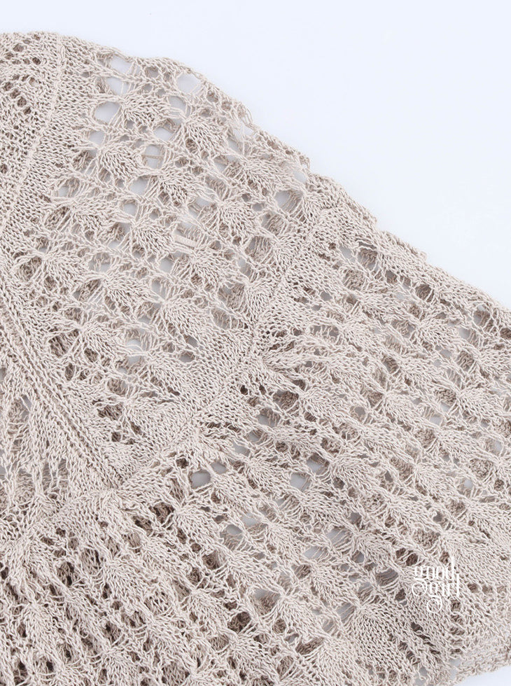Joi Layered Mesh Knit Top [RF6OED45]
