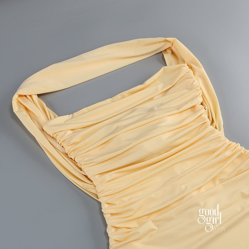 Juanita Floral Halter Maxi Dress [1MHTRZ2G]