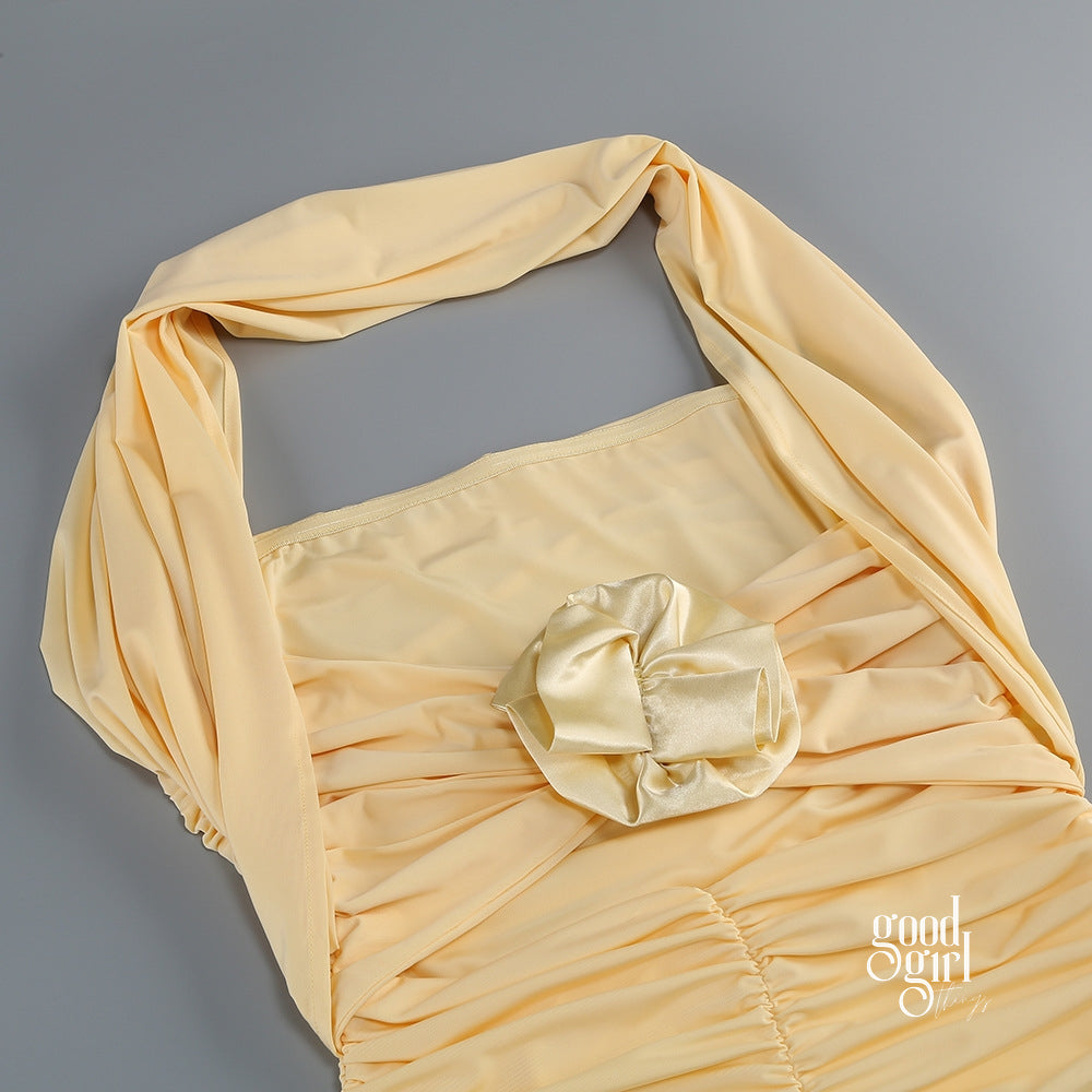 Juanita Floral Halter Maxi Dress [R3UWEX8I]