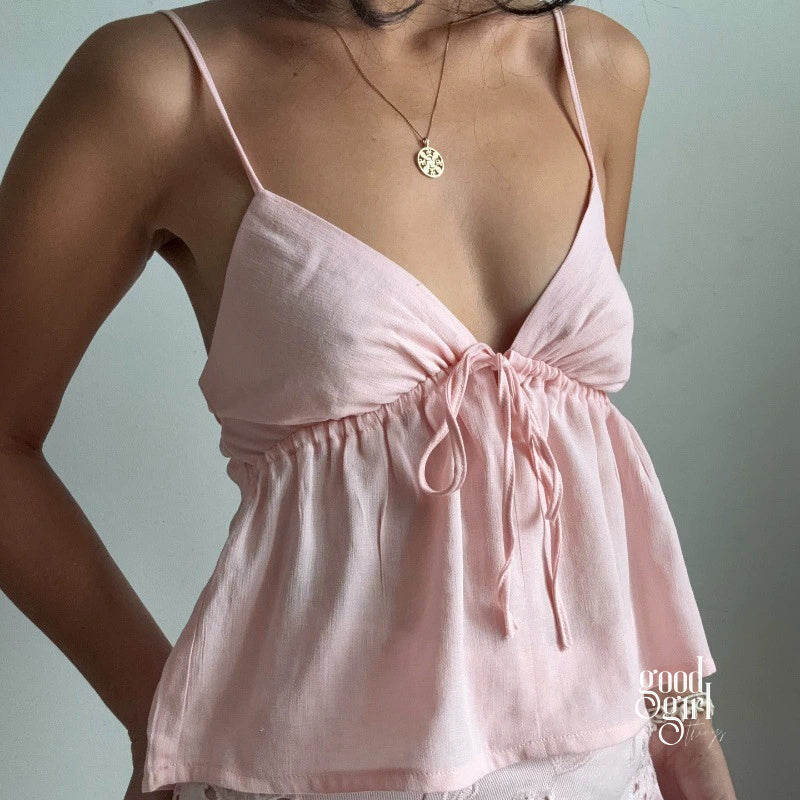 Justus Backless Lace-Up Camisole [6GSJG8TG]