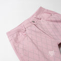 Kaidyn Pink Rhinestone Straight Jeans [FAEX3EHV]