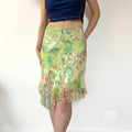 Kaleigh Irregular Mesh Midi Skirt [UN5G07KC]