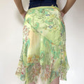 Kaleigh Irregular Mesh Midi Skirt [24NIFH15]