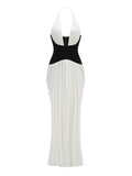 Kambri Halter Cut-Out Maxi Dress [FZWJJBHZ]