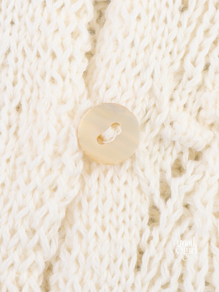 Kambri Knitted Button-Up Top [0QDCD8P0]