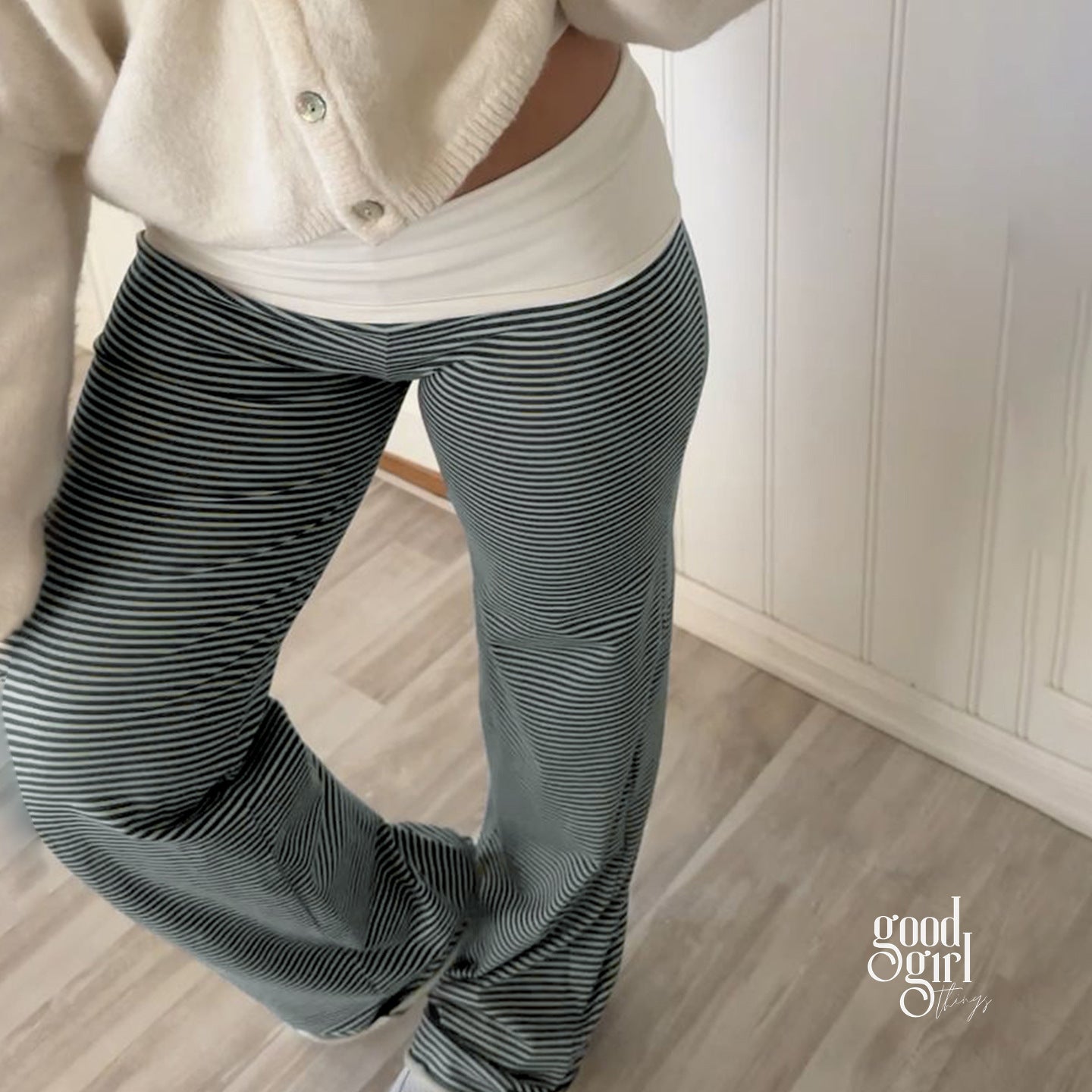 Kaniyah Cozy Wide-Leg Pants [LPRFZ1RO]