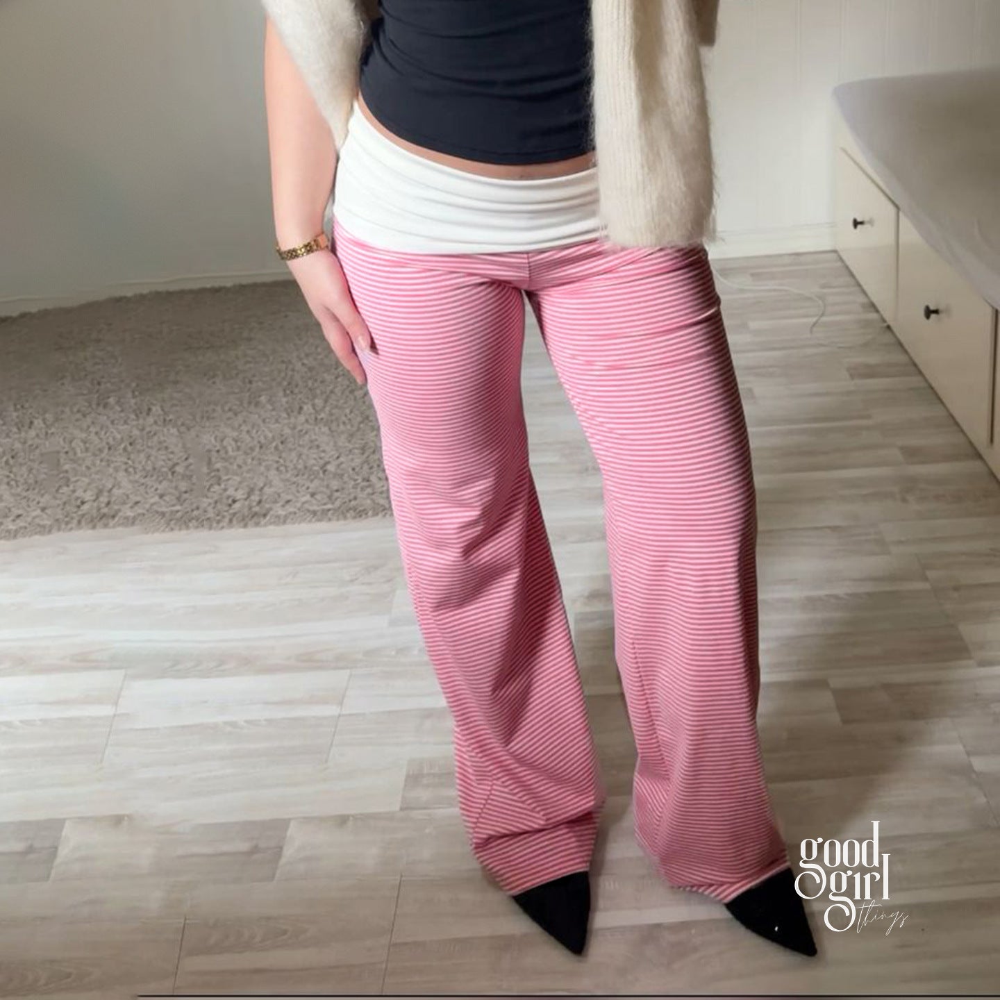 Kaniyah Cozy Wide-Leg Pants [CQ3B6WBF]