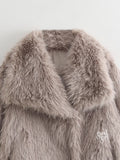 Karra Faux Fur Lapel Jacket [V3MJHSGD]