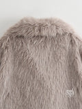 Karra Faux Fur Lapel Jacket [MDE1PDJK]