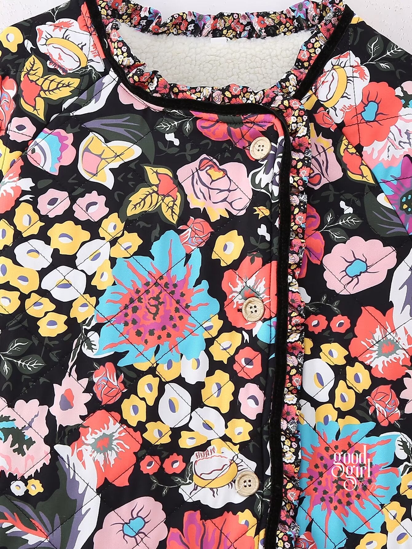 Kaylin Botanical Flare Sleeve Coat [TQQZPUXM]