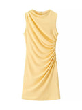 Kendalynn Pleated A-Line Mini Dress [3VUS4XGJ]