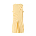 Kendalynn Pleated A-Line Mini Dress [BOO0XYUP]