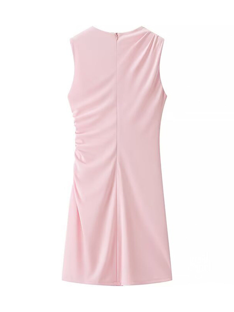 Kendalynn Pleated A-Line Mini Dress [AXOEU4BZ]