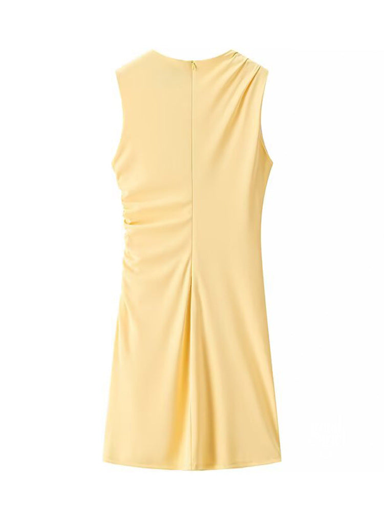 Kendalynn Pleated A-Line Mini Dress [LGCC0DLT]
