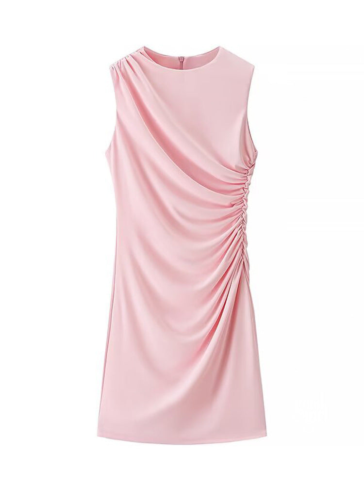 Kendalynn Pleated A-Line Mini Dress [SUB6QJ3Y]