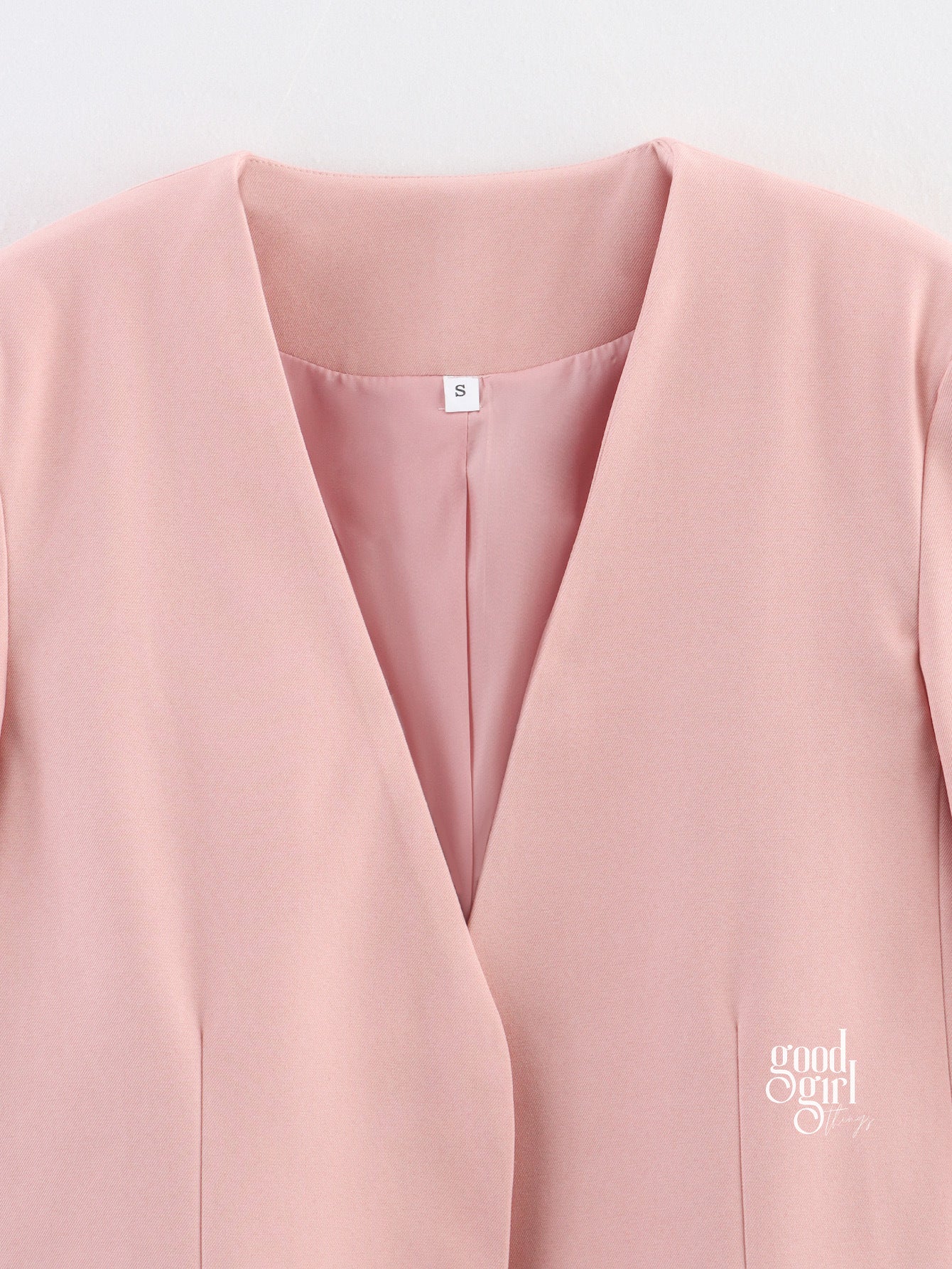 Kimani Pink Tailored Pant Set [3G6WFYQR]