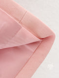 Kimani Pink Tailored Pant Set [8XGN1IFO]
