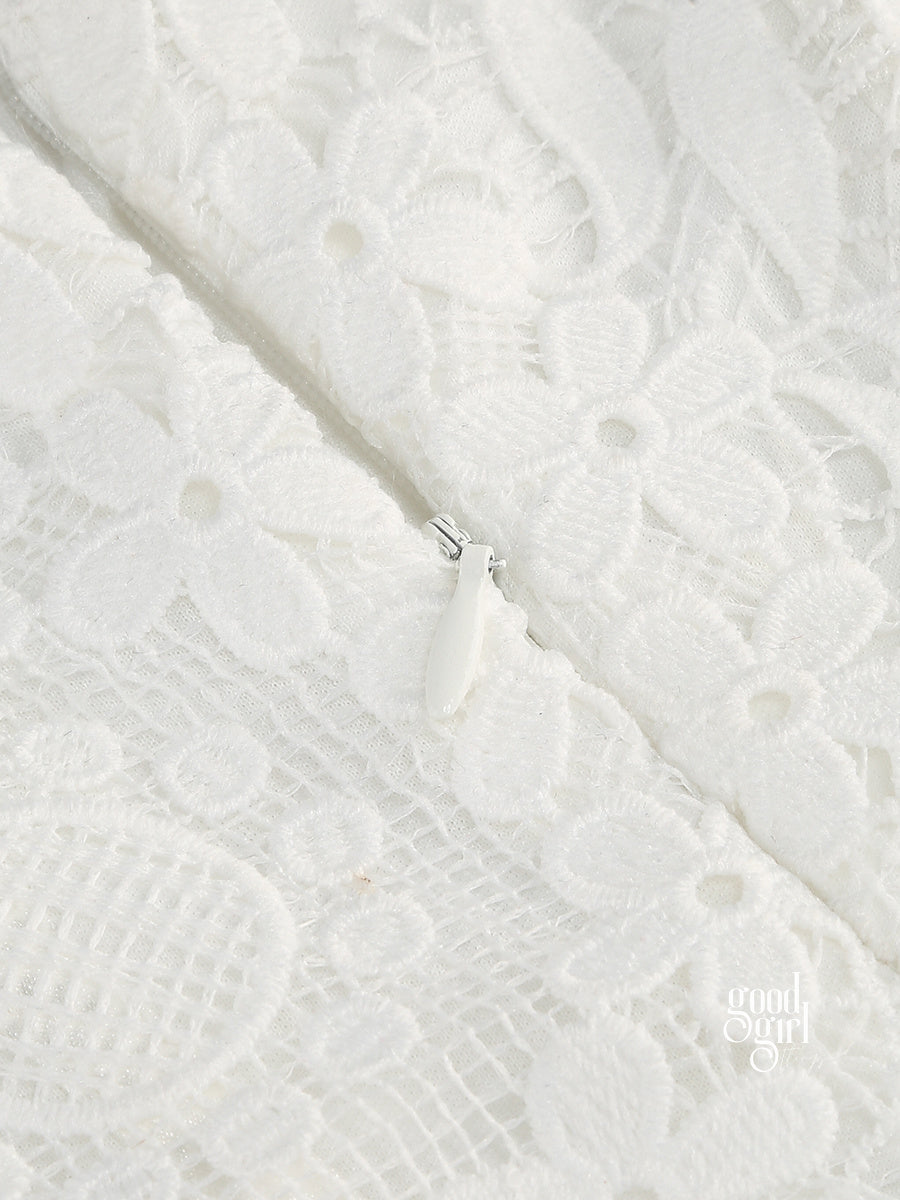 Laikynn Lace Tube Top Jumpsuit [7KR0TQMF]