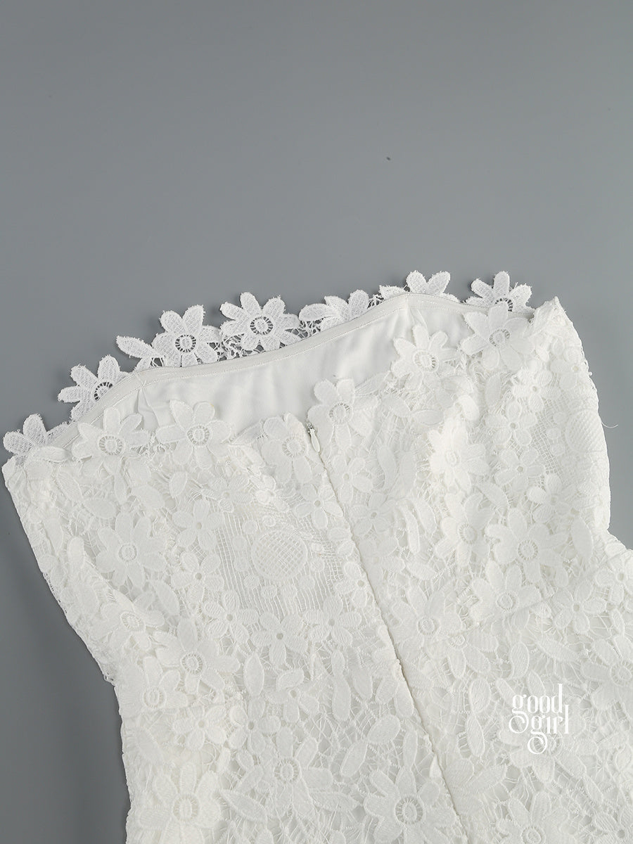 Laikynn Lace Tube Top Jumpsuit [QK0KBI00]