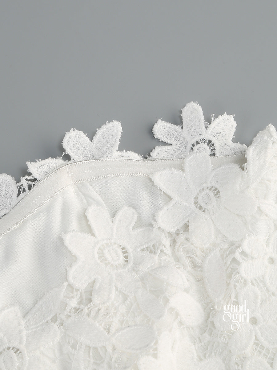 Laikynn Lace Tube Top Jumpsuit [EIU1GI5X]