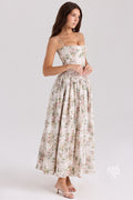 Lelani French Floral Midi Dress [1VB6CX9X]