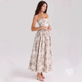 Lelani French Floral Midi Dress [XENNDG7T]