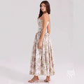 Lelani French Floral Midi Dress [EFER749R]