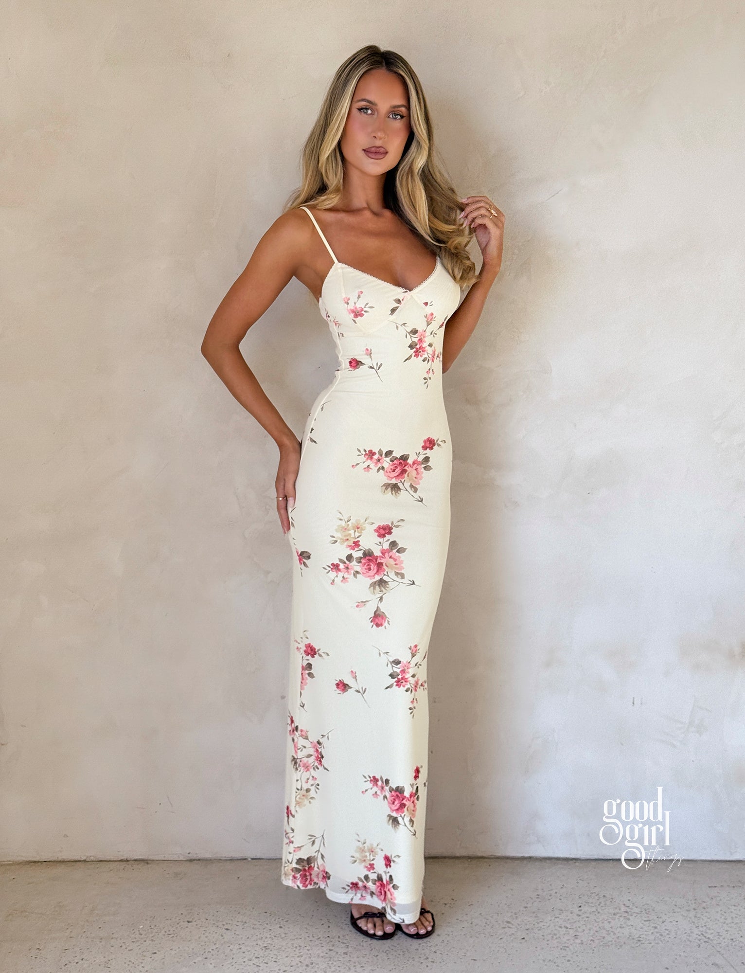 Good Girl Things Luciana Radiant Floral Maxi Dress