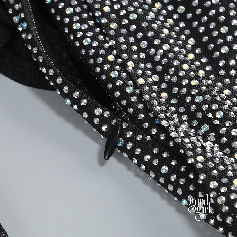 Lucienne Rhinestone Blazer Set [TRP7QE01]