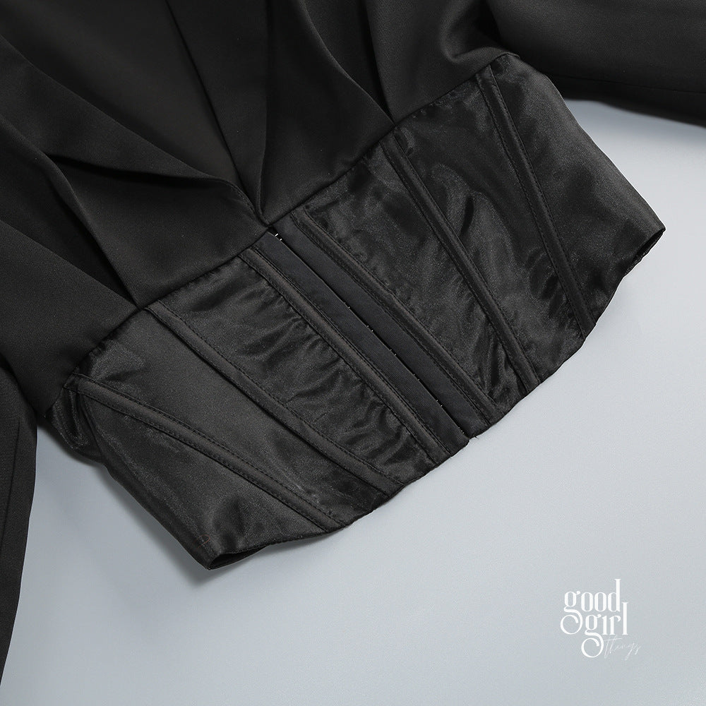 Lucienne Rhinestone Blazer Set [PZ43AB5L]