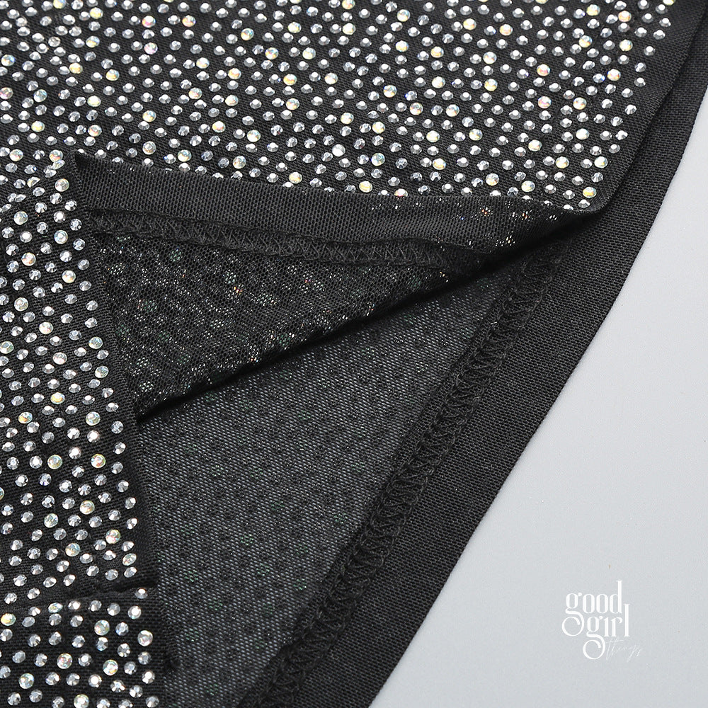 Lucienne Rhinestone Blazer Set [OSSKTDNT]