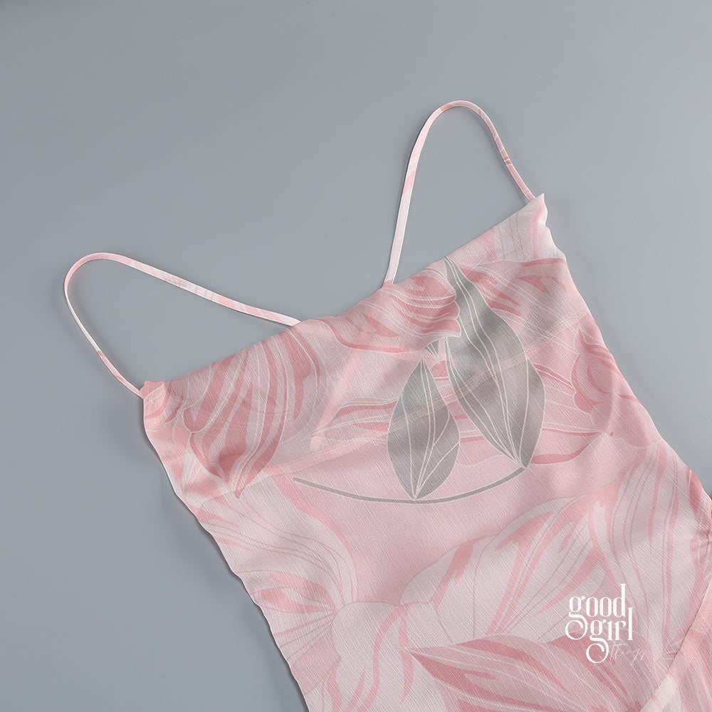 Lynden Backless Floral Maxi Dress [2CKVEPIJ]