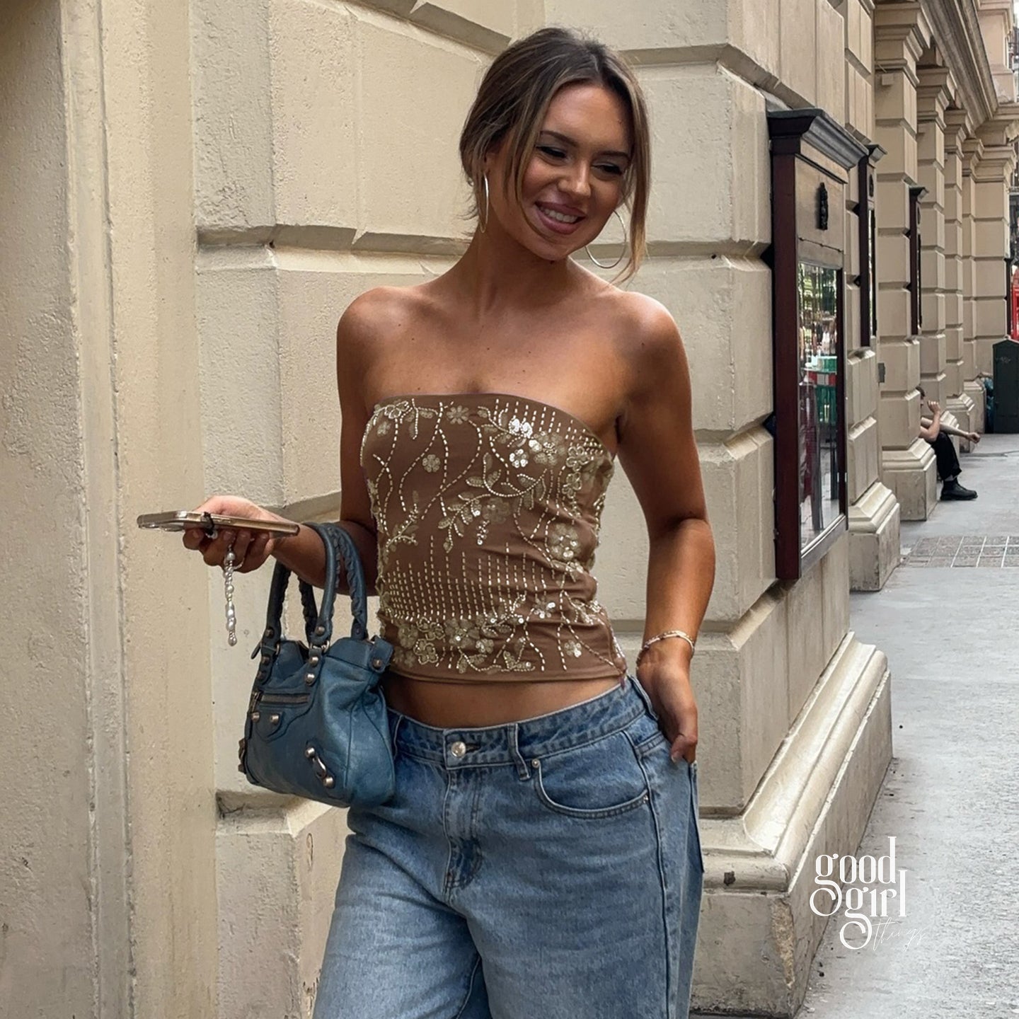 Lynn Sequin Tube Top [FQ952AA1]
