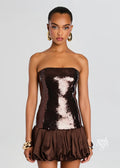 Maebel Strapless Sequin Mini Dress [3IDHKZNJ]