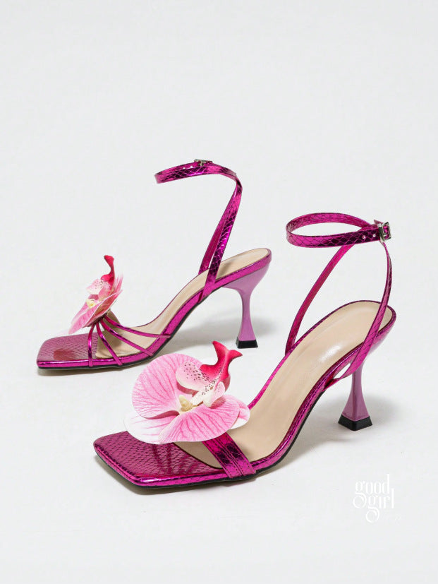 Malana Blossom Strap Heels [26VW1WTW]