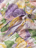 Marlei Floral Knotted Mini Dress [504C9E5F]