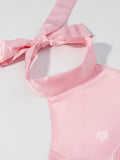 Mecca Bow Halter Mini Dress [N6R8J7DA]