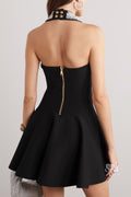 Milan Halter Embellished Mini Dress [YZS0ETO4]