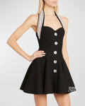 Milan Halter Embellished Mini Dress [KVJ2JMYT]