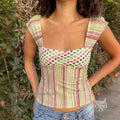 Nayah Striped Crop Top [2SZ5V1ZU]